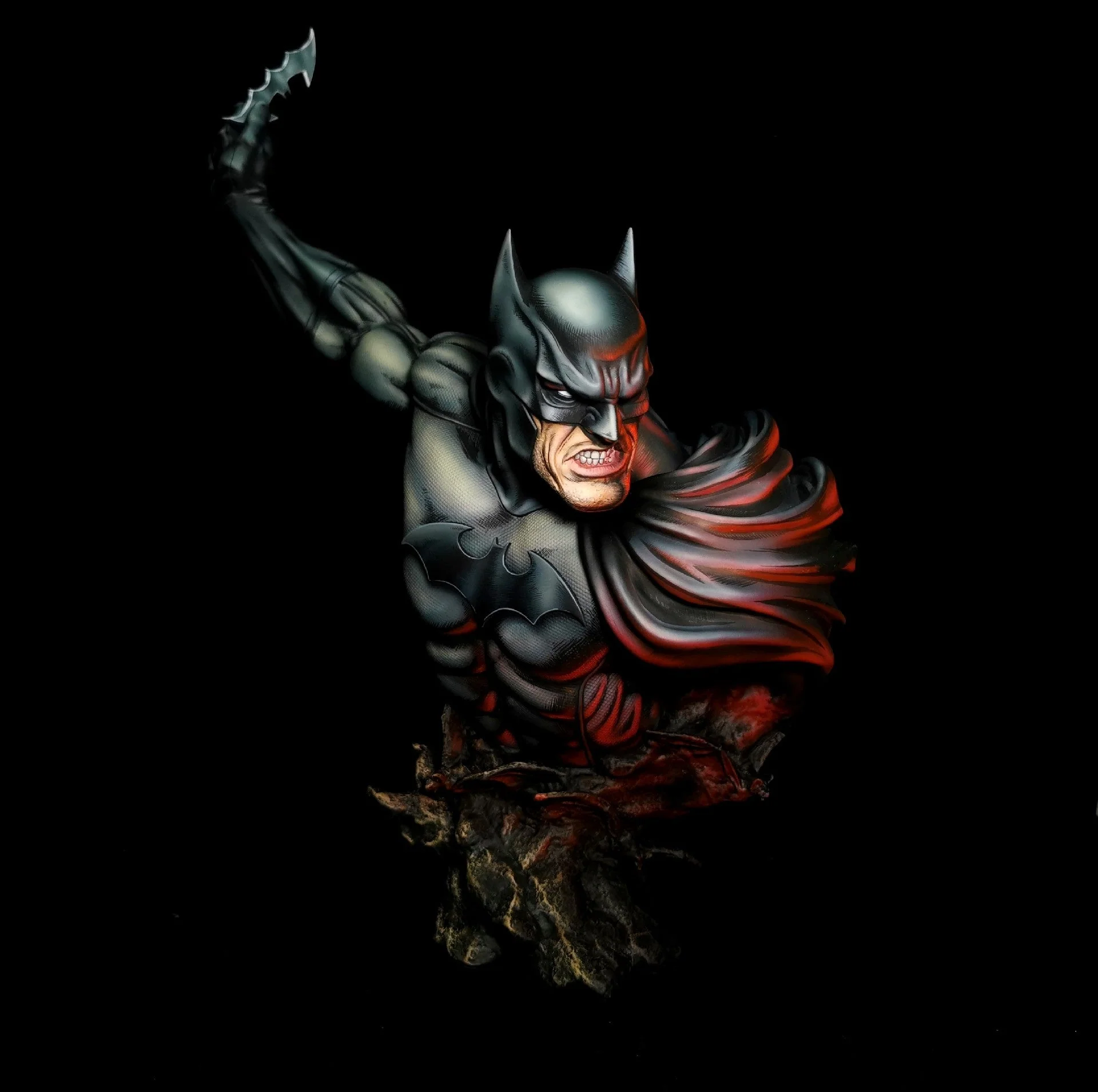 2d comic color comic DC figure repaint-batman-half body - Image 4