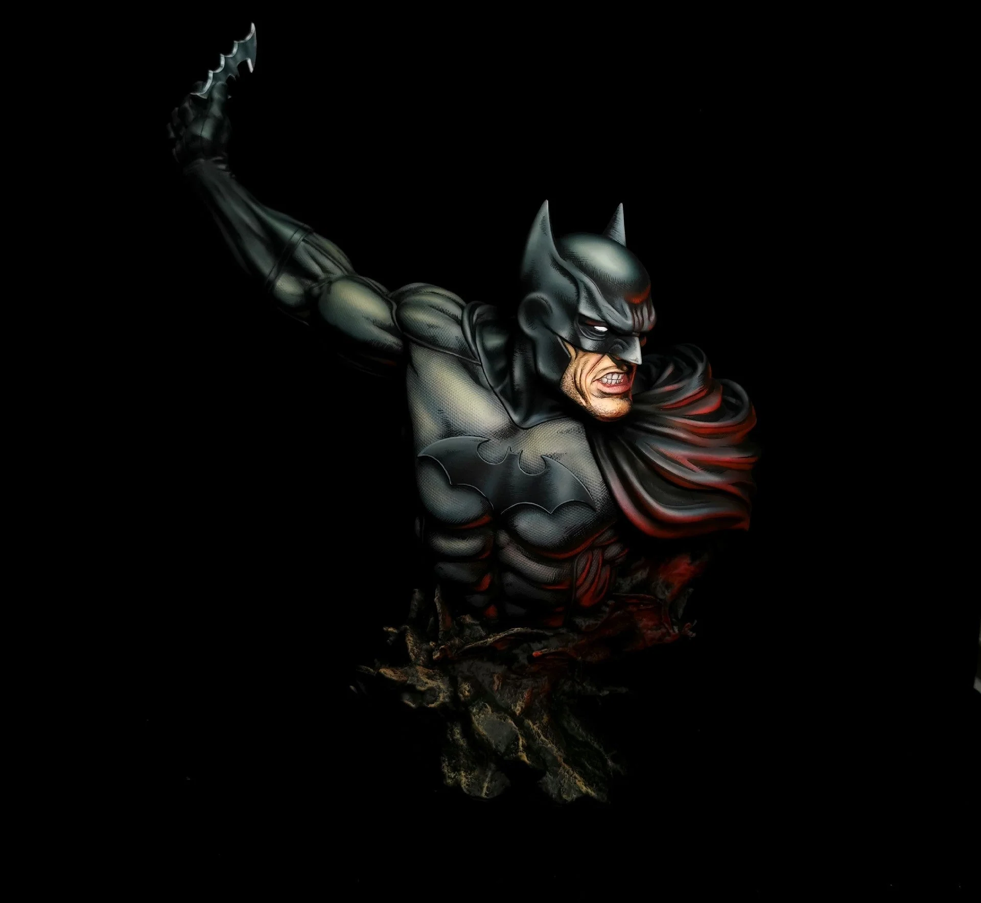 2d comic color comic DC figure repaint-batman-half body - Image 5