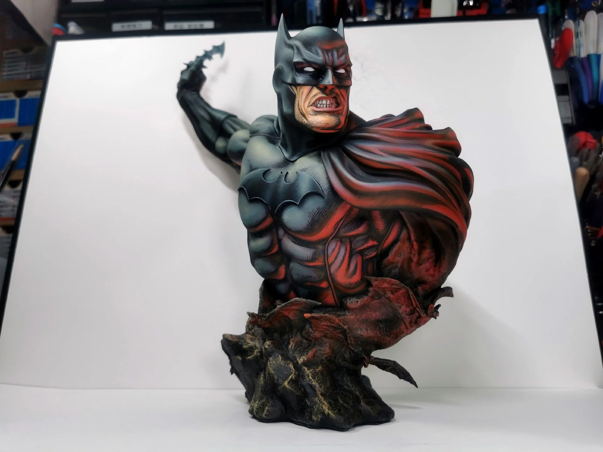 2d comic color comic DC figure repaint-batman-half body - Image 6