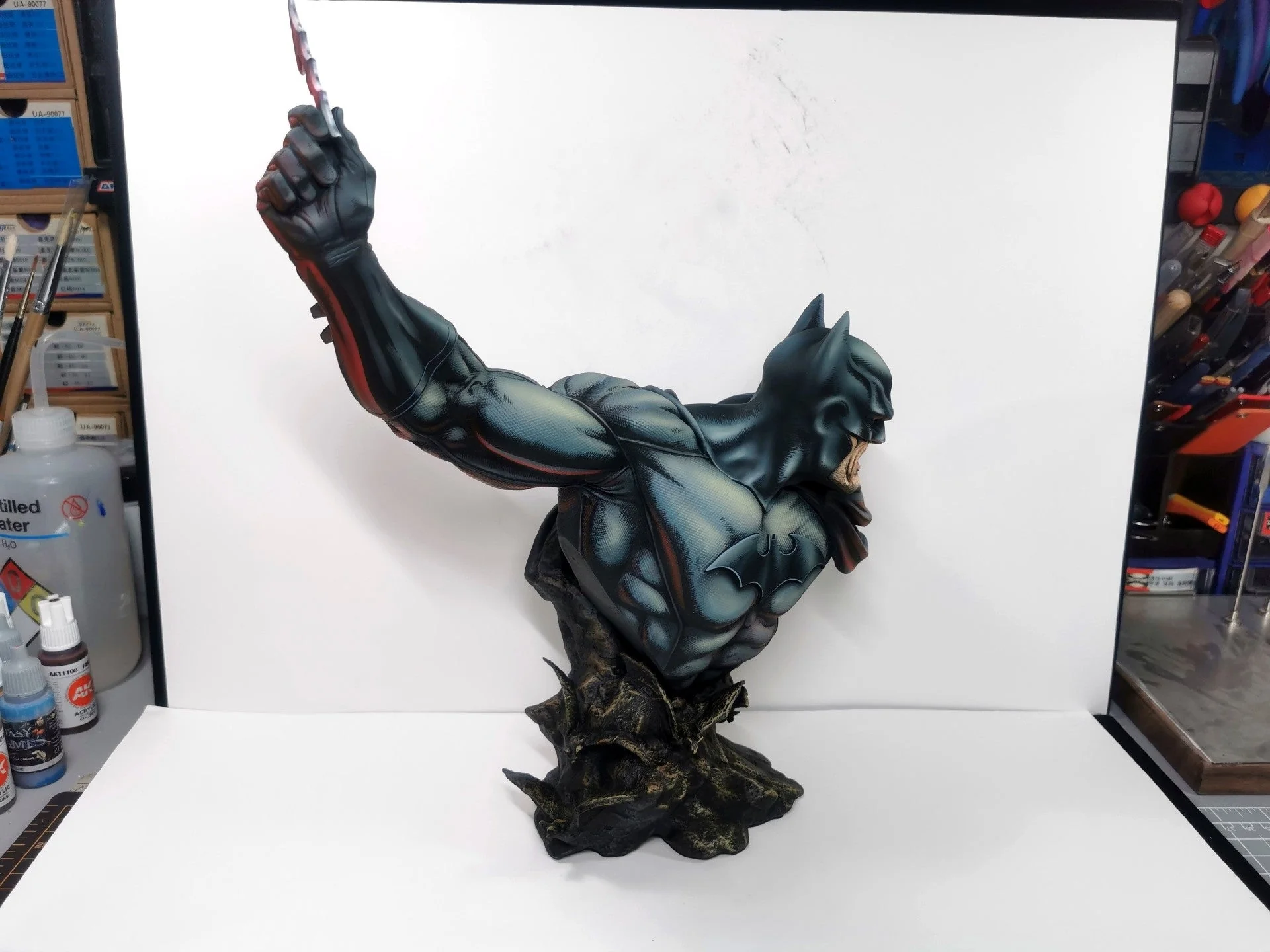 2d comic color comic DC figure repaint-batman-half body - Image 9