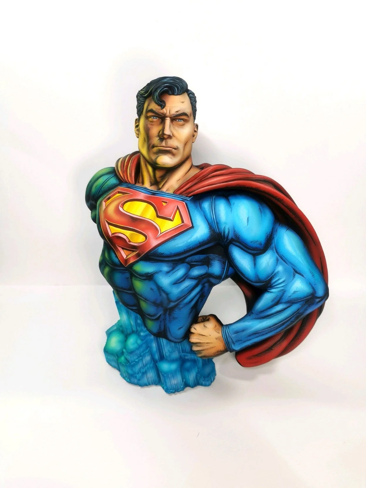 2d comic color comic DC figure repaint-superman-Half body - Image 6