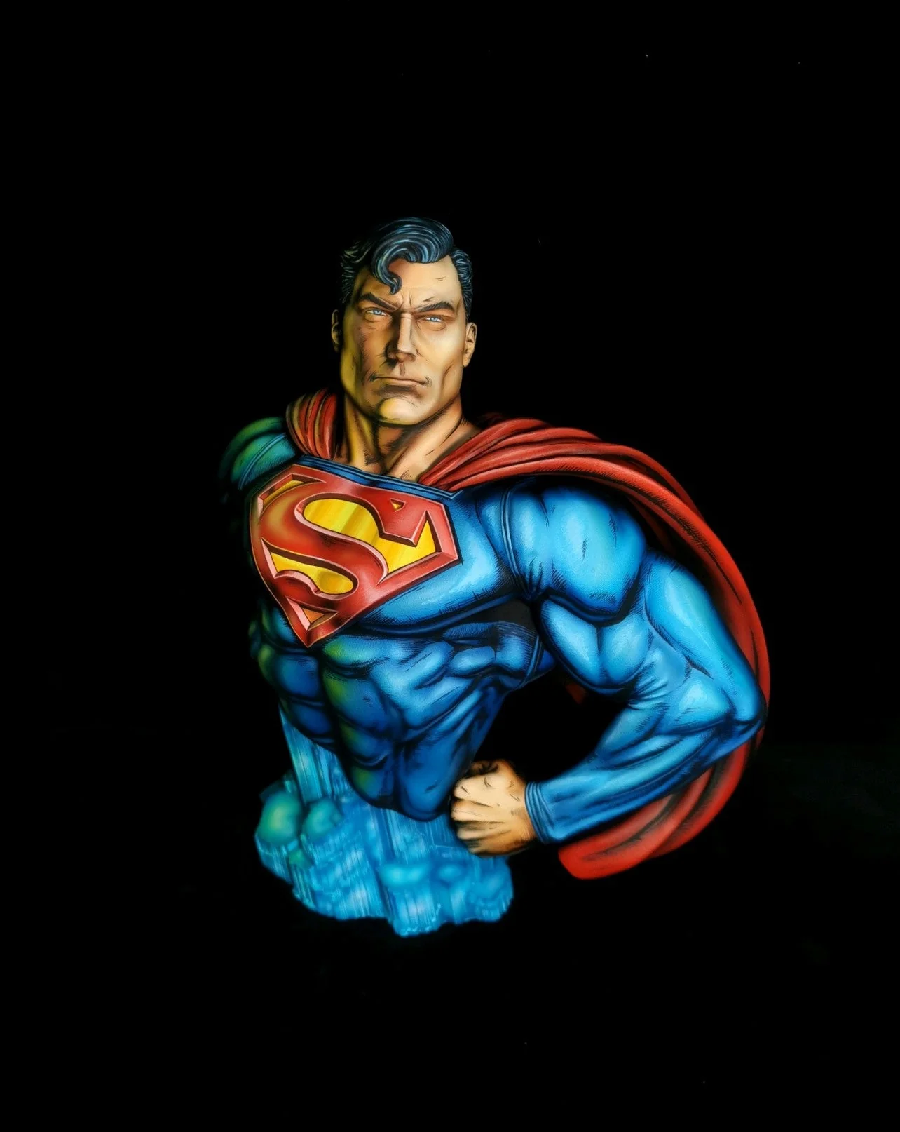 2d comic color comic DC figure repaint-superman-Half body - Image 7