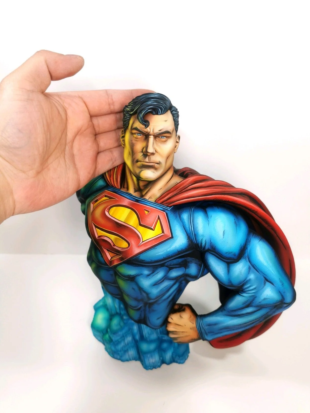2d comic color comic DC figure repaint-superman-Half body - Image 9