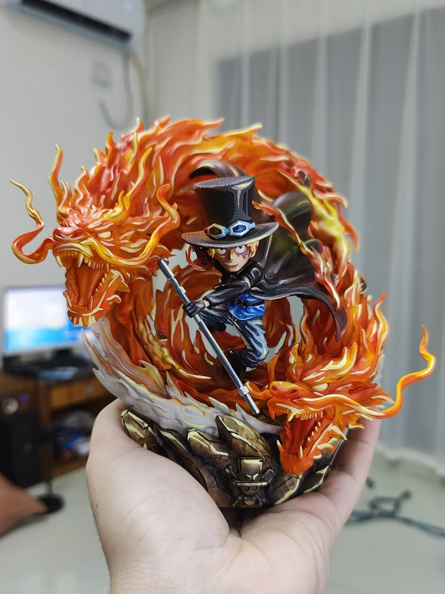 2d comic color comic one piece figure repaint-Sabo - Image 4
