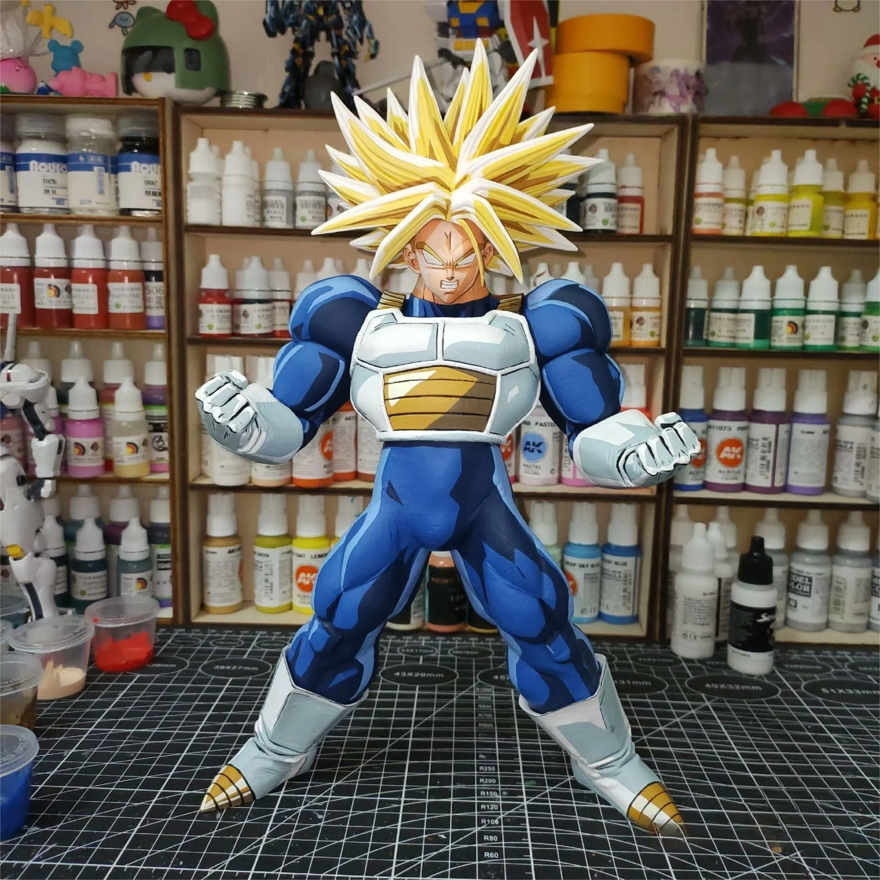 2d comic color comic dragonball figure repaint-Trunks
