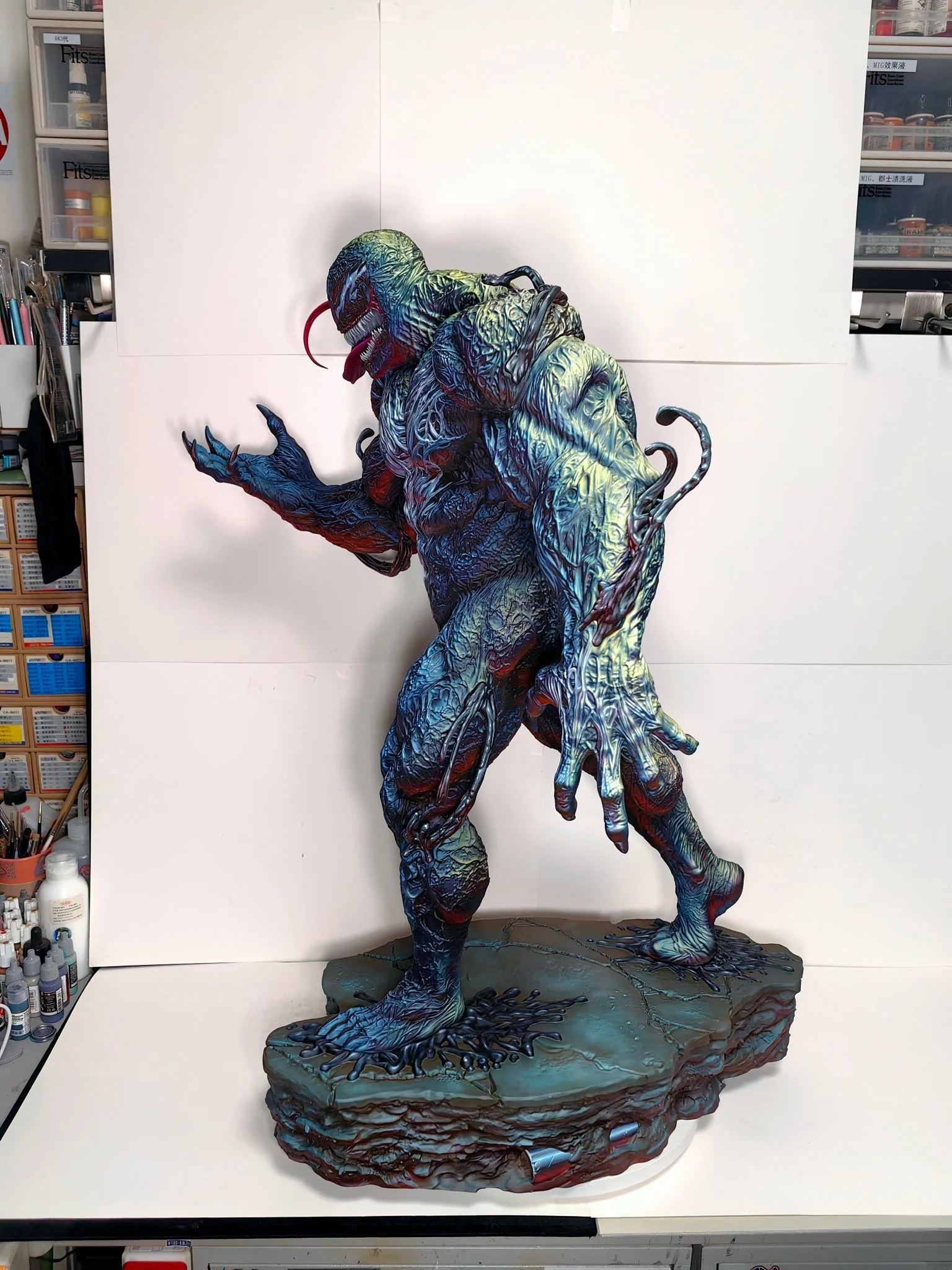 2d comic color comic figure repaint-venom - Image 8