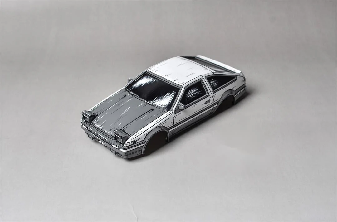 2d comic color comic initial d figure repaint-ae86
