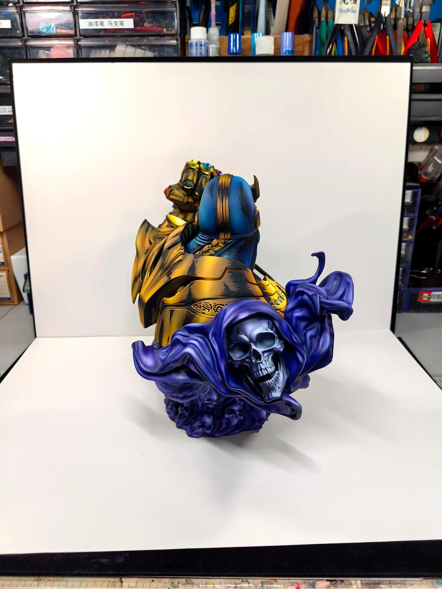 2d comic color comic marvel figure repaint-Thanos-half body - Image 4
