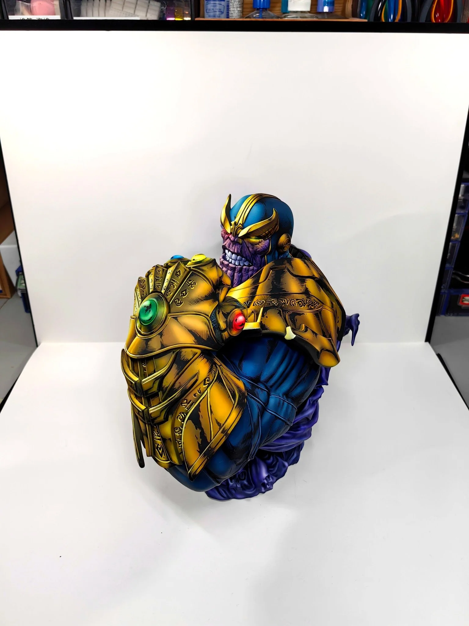 2d comic color comic marvel figure repaint-Thanos-half body - Image 6