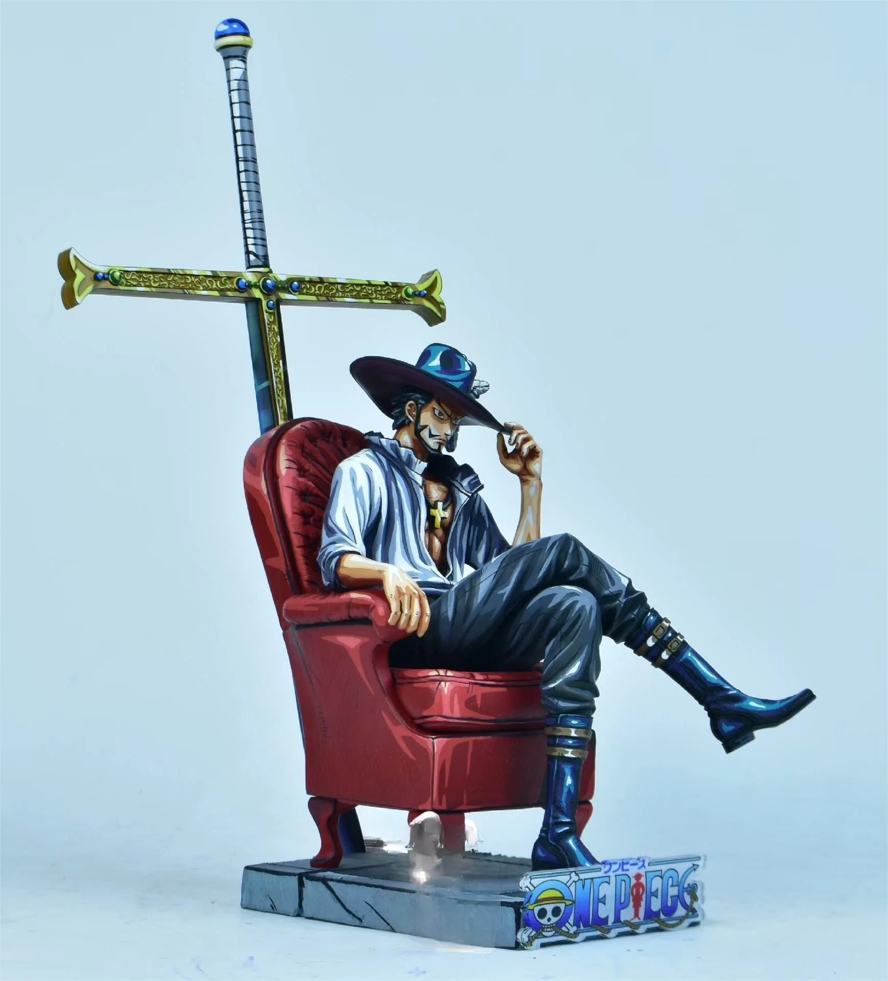 2d comic color comic one piece figure repaint-mihawk
