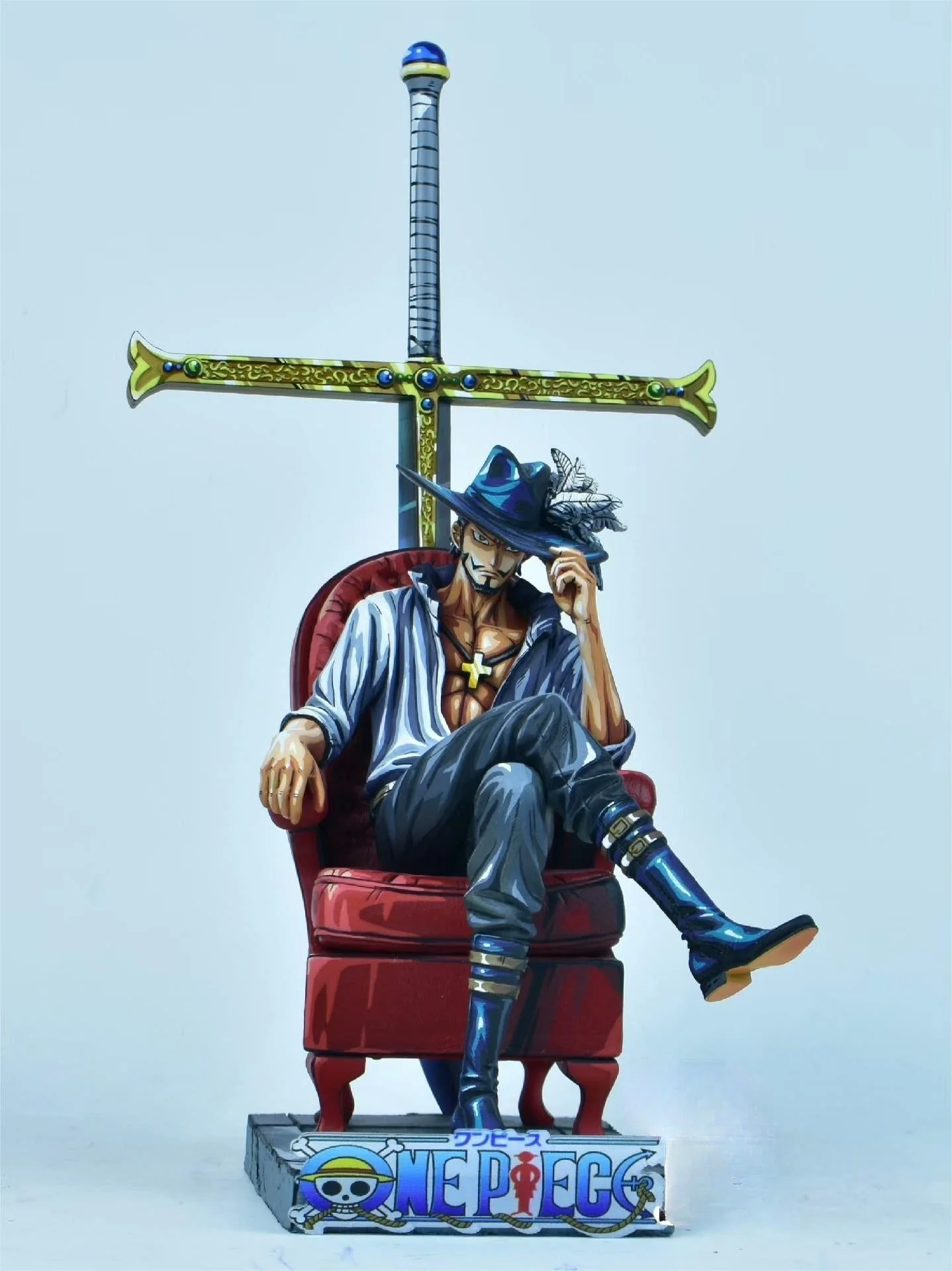 2d comic color comic one piece figure repaint-mihawk - Image 2
