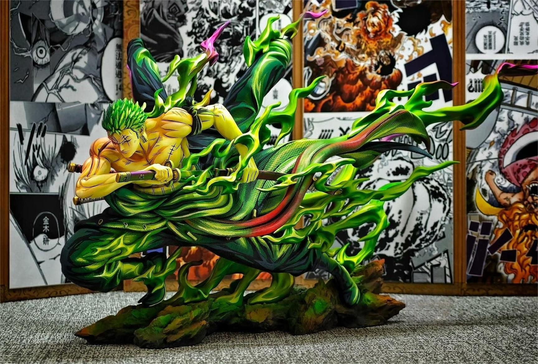 2d comic color comic one piece figure repaint-Zoro