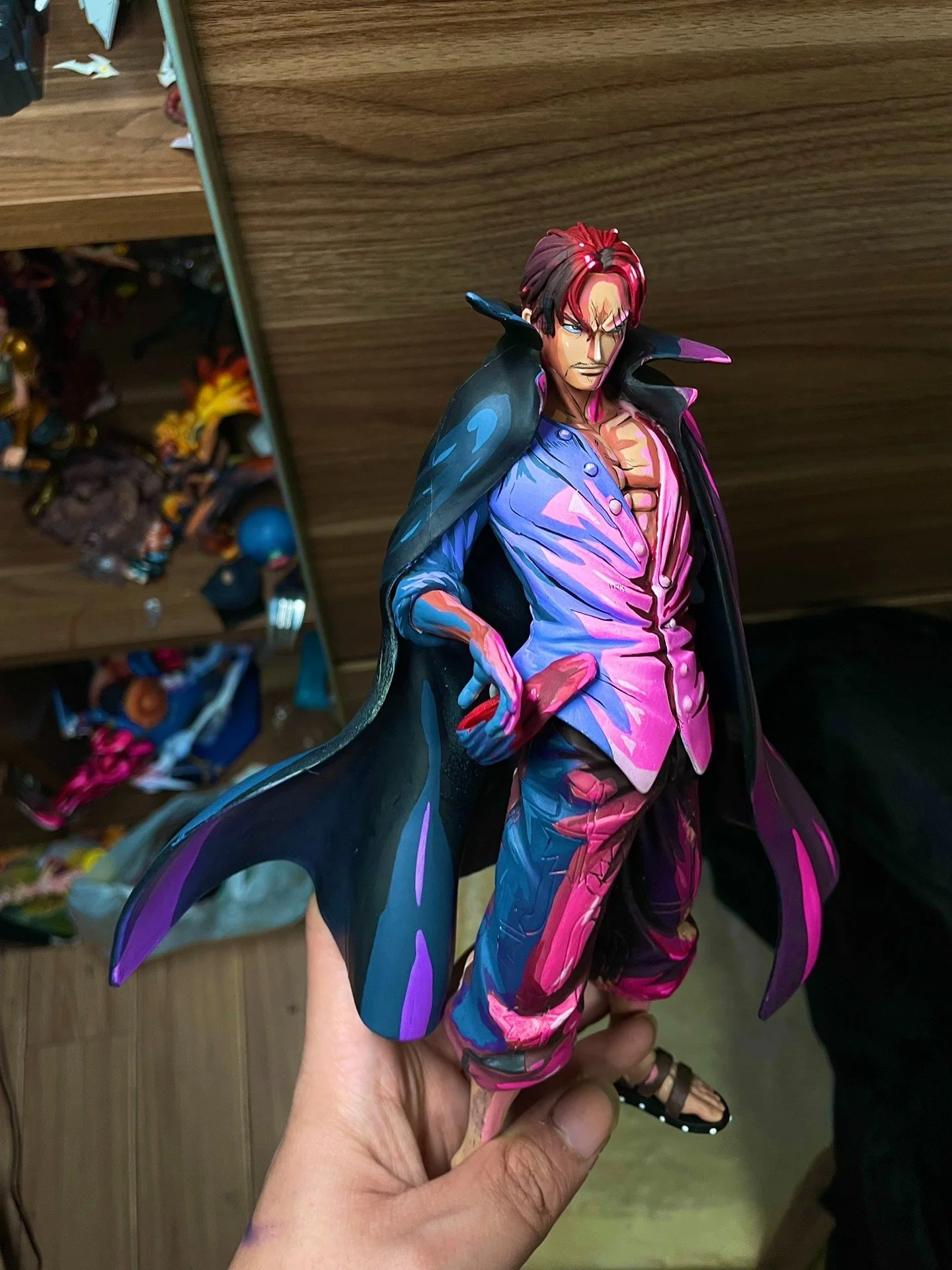 2d comic color comic onepiece figure repaint-shanks - Image 2