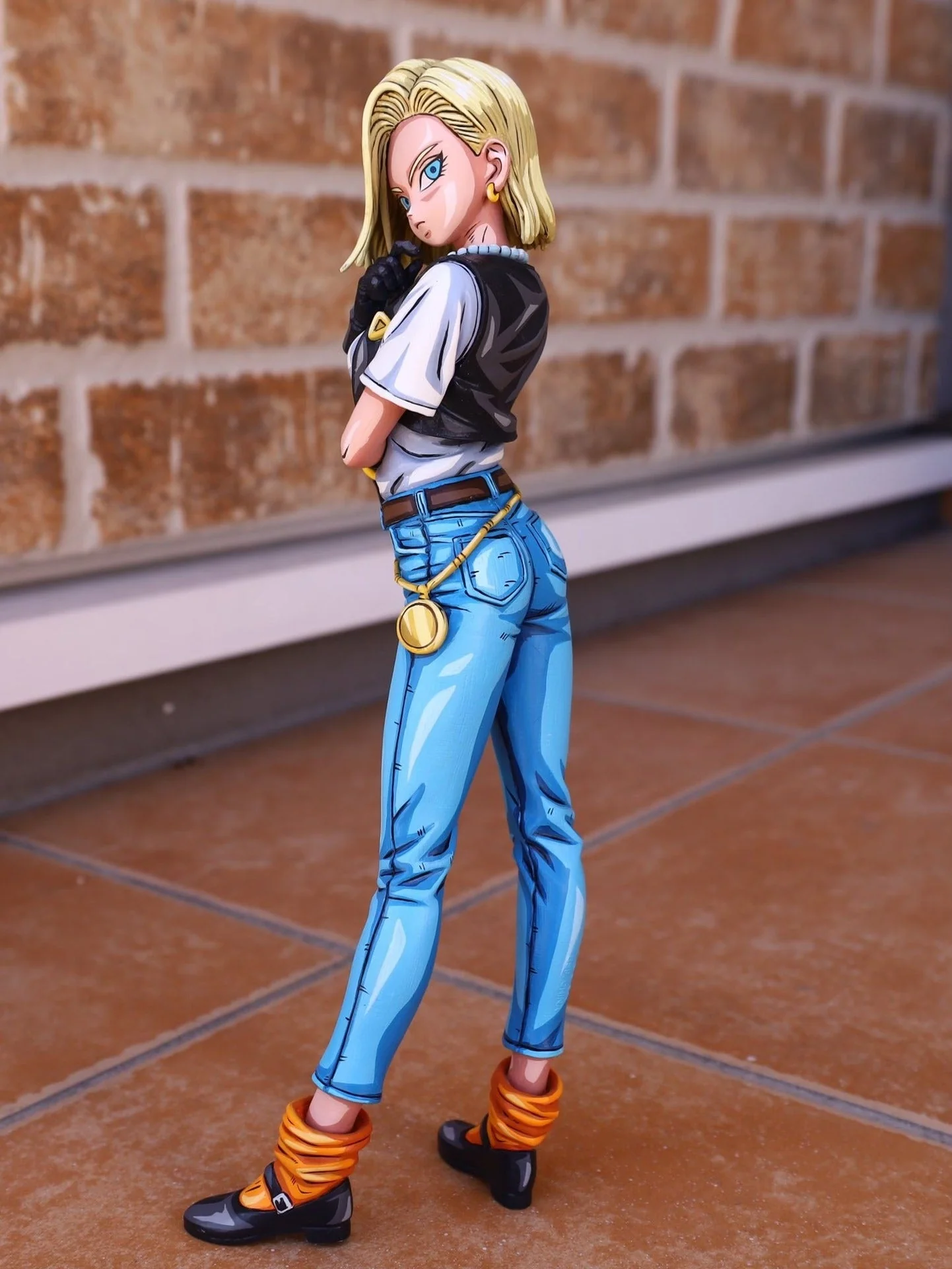 2d comic color dragon ball figure repaint-Android 18 - Image 4