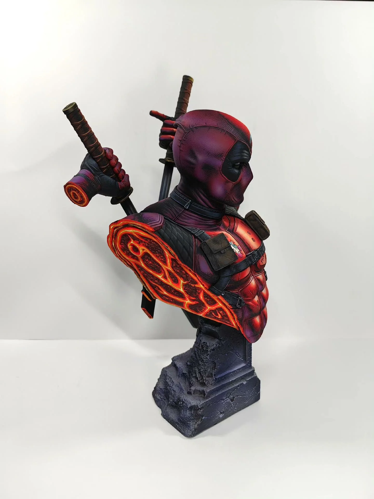 2d comic color  marvel figure repaint-Deadpool - Image 6