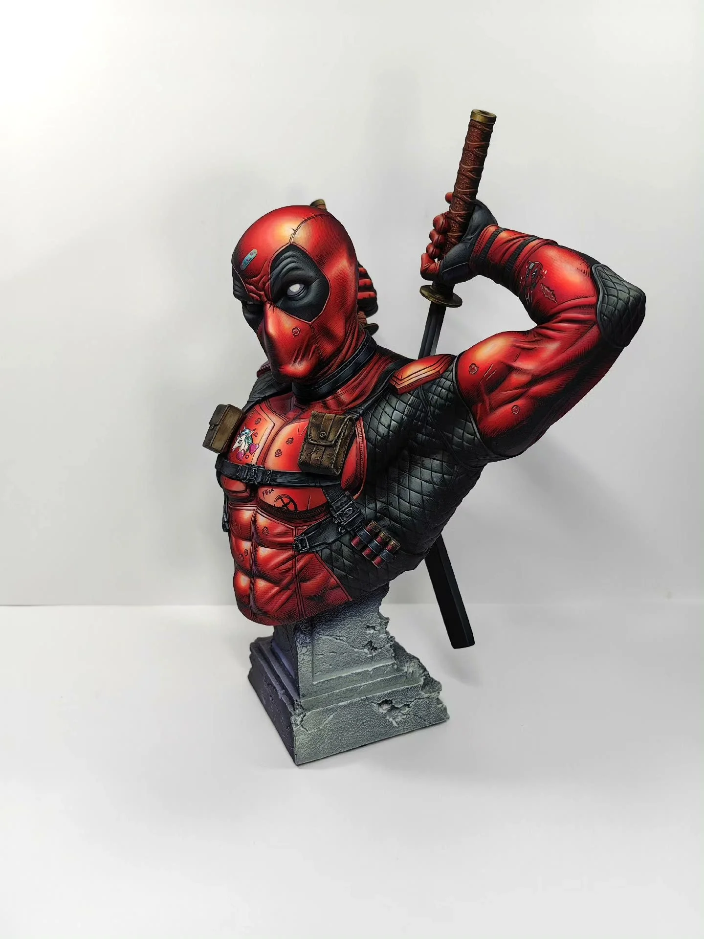 2d comic color  marvel figure repaint-Deadpool - Image 7