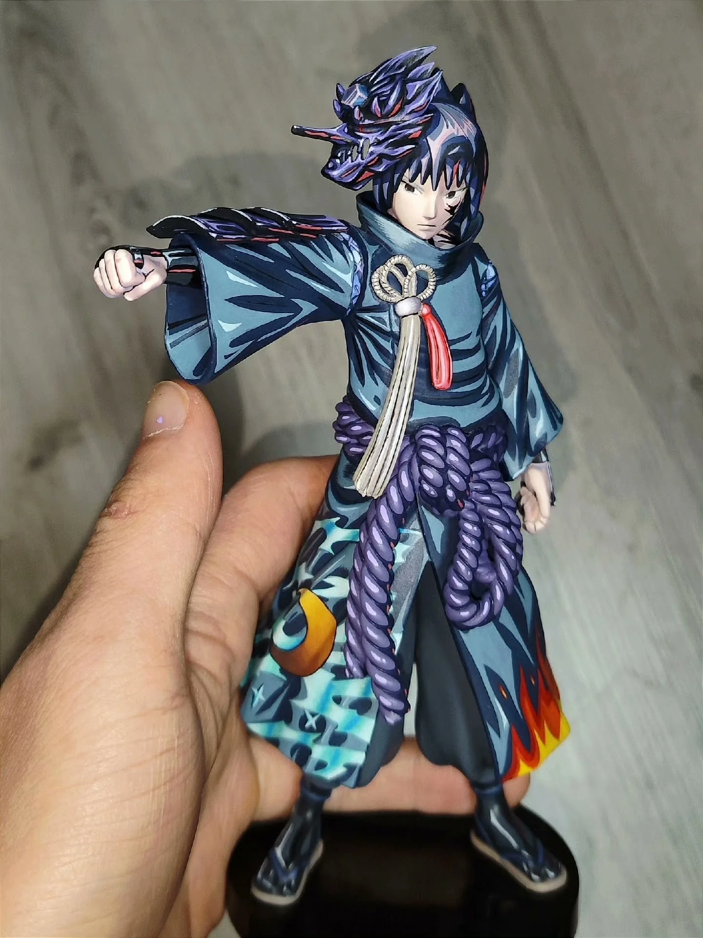 2d comic color Naruto figure repaint-Uchiha Sasuke - Image 4