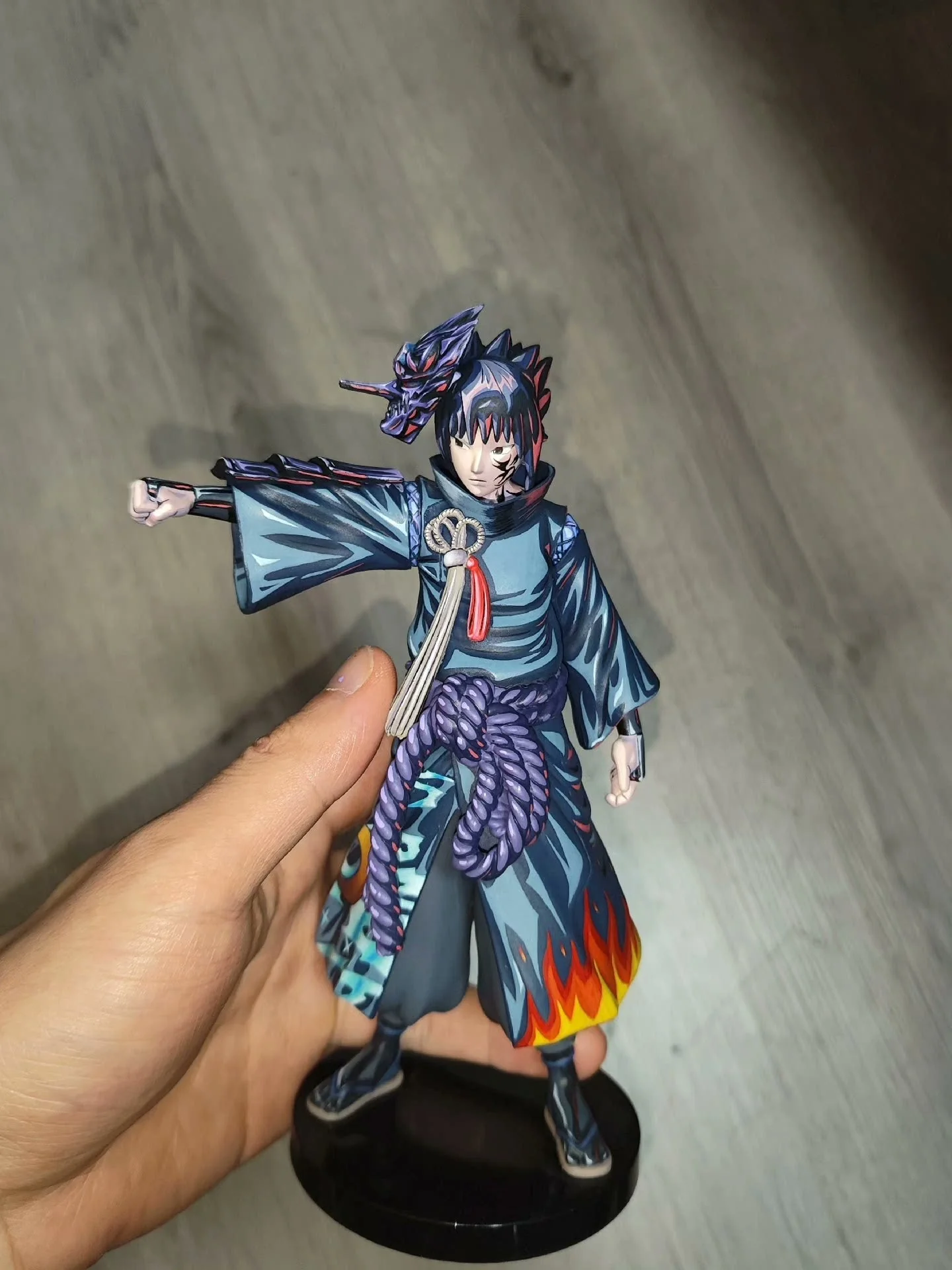 2d comic color Naruto figure repaint-Uchiha Sasuke - Image 5