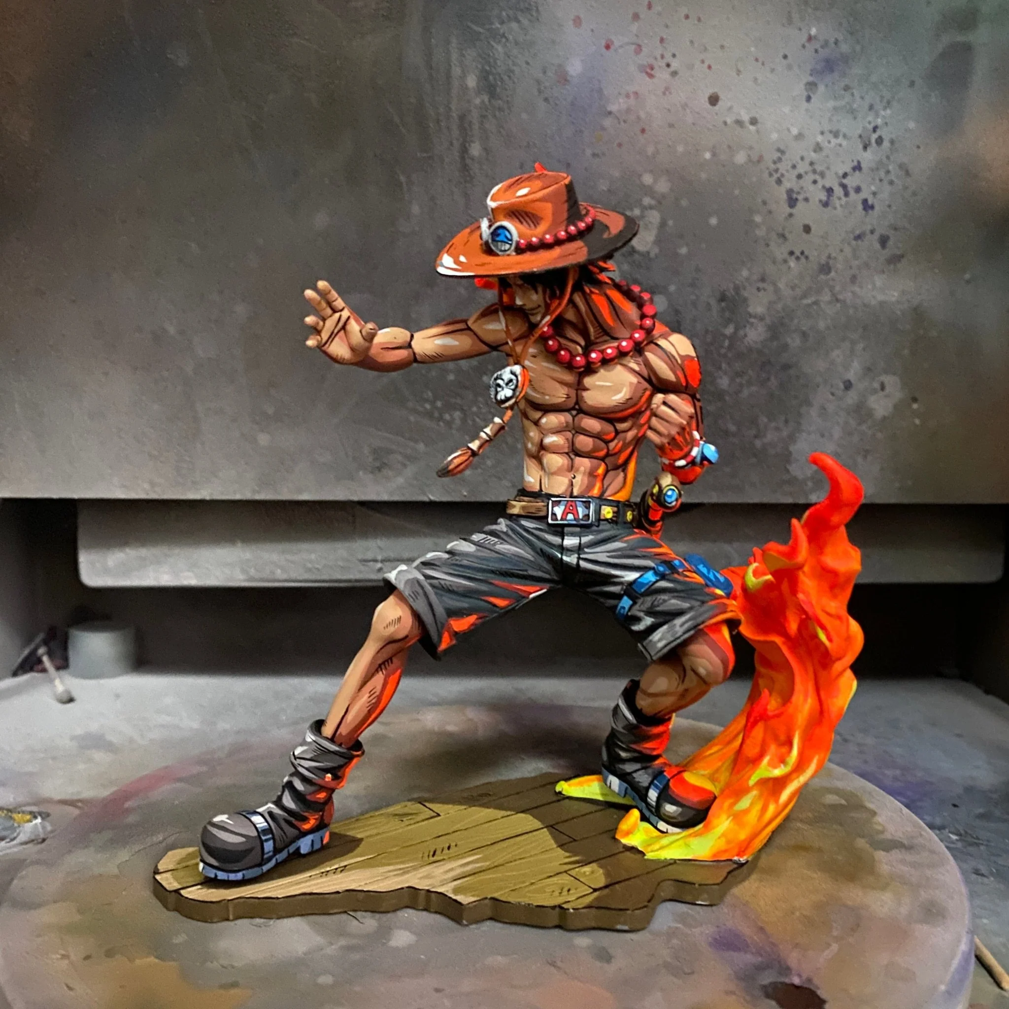2D one piece  Ace repaint Figure - Image 5