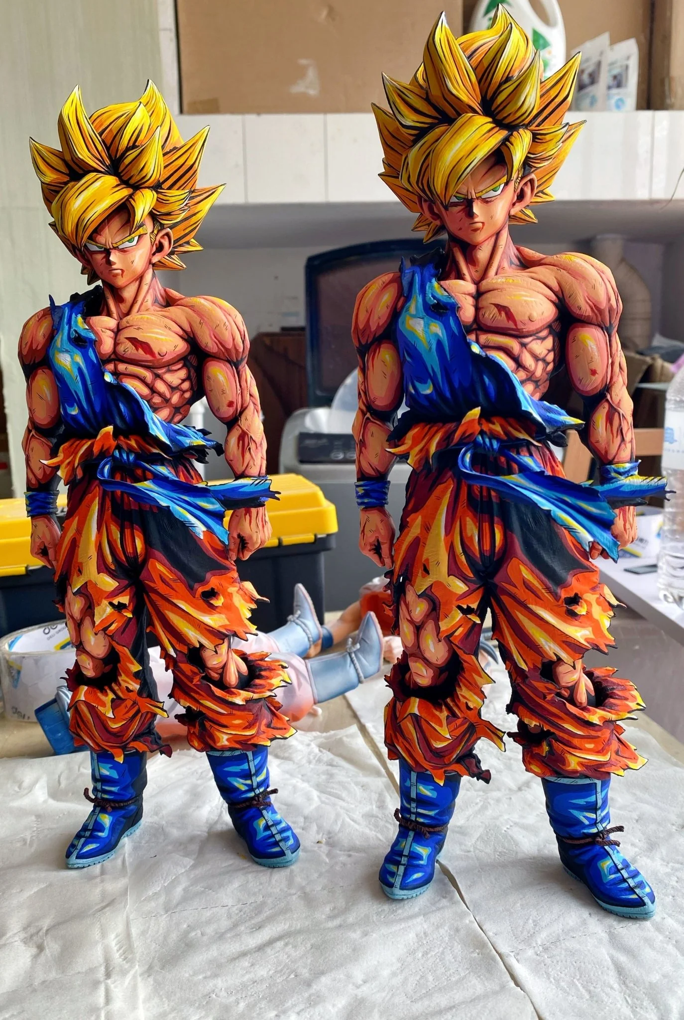 Dragon Ball Goku Anime coating Comic color effect Figure Goku super saiyan 3 - Image 3