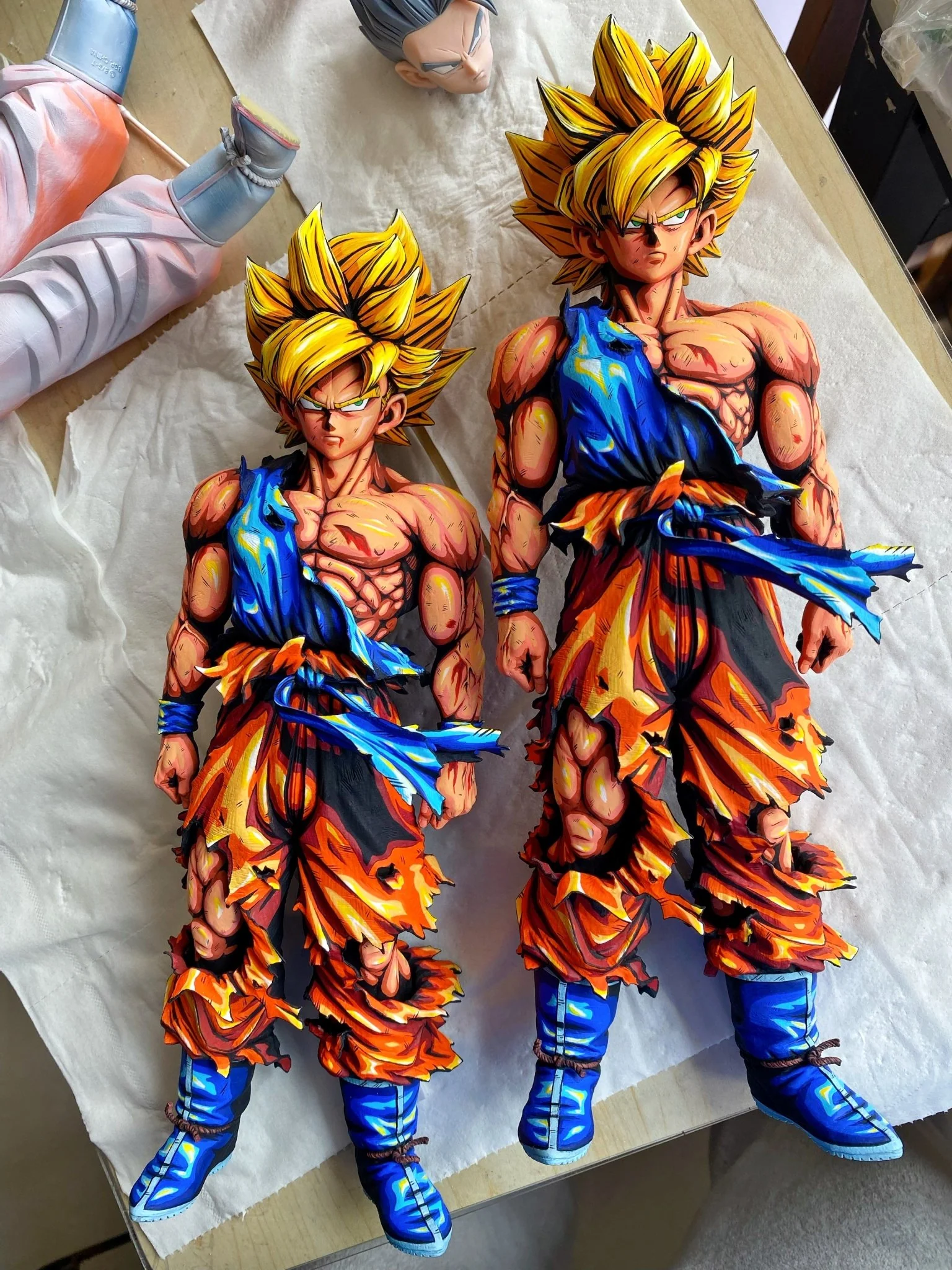 Dragon Ball Goku Anime coating Comic color effect Figure Goku super saiyan 3 - Image 4