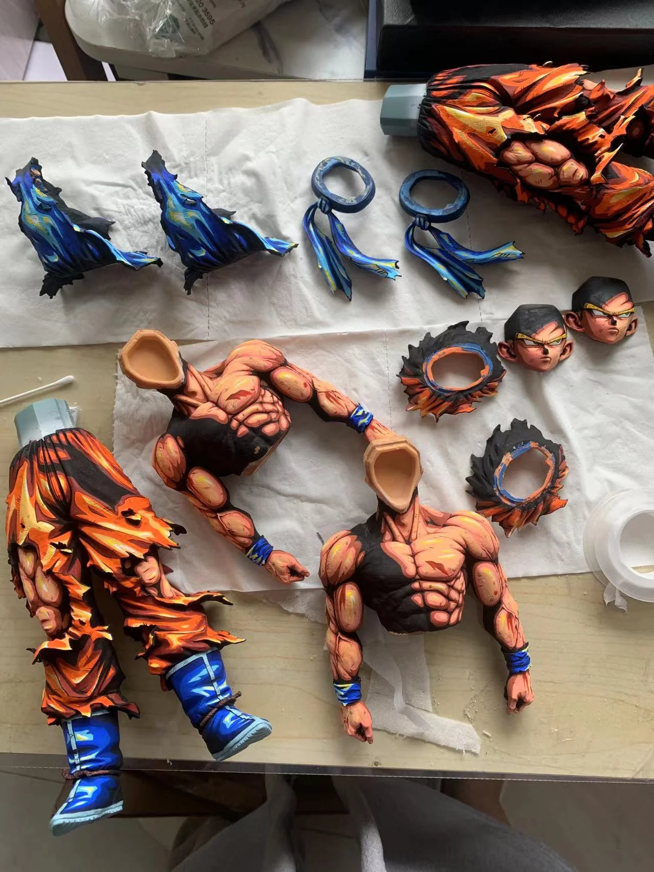 Dragon Ball Goku Anime coating Comic color effect Figure Goku super saiyan 3 - Image 5