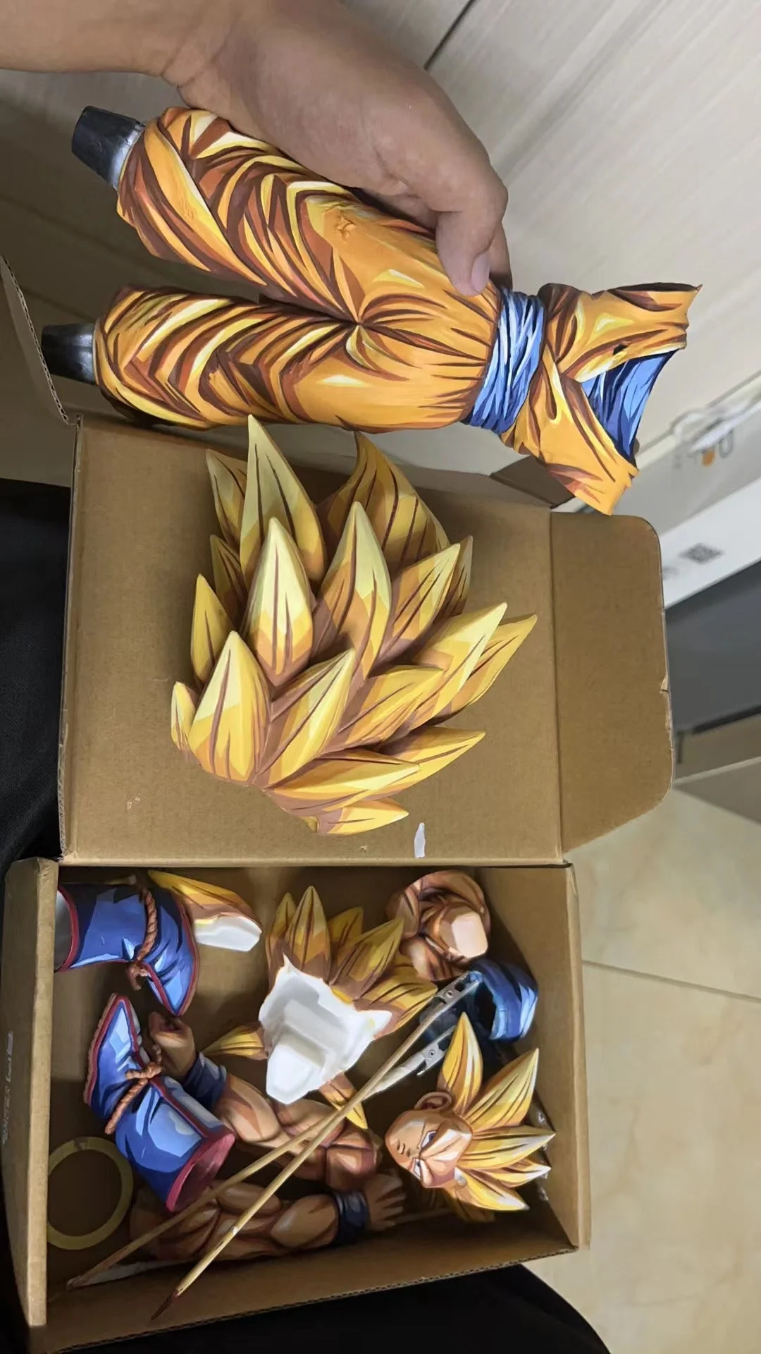 Dragon Ball  Anime coating Comic color effect Figure Goku Super Saiyan 3 - Image 5
