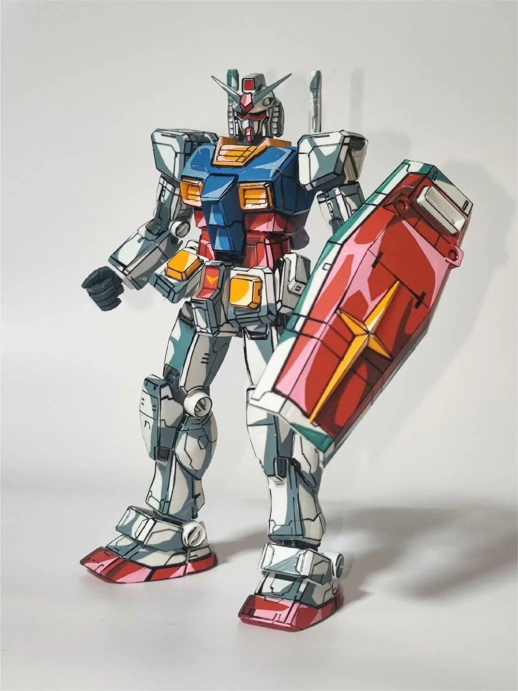 Gundam Anime coating Comic color effect Figure model standing - Image 3