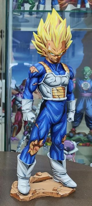 2d comic color dragonball figure repaint-vegeta- With floor - Image 4