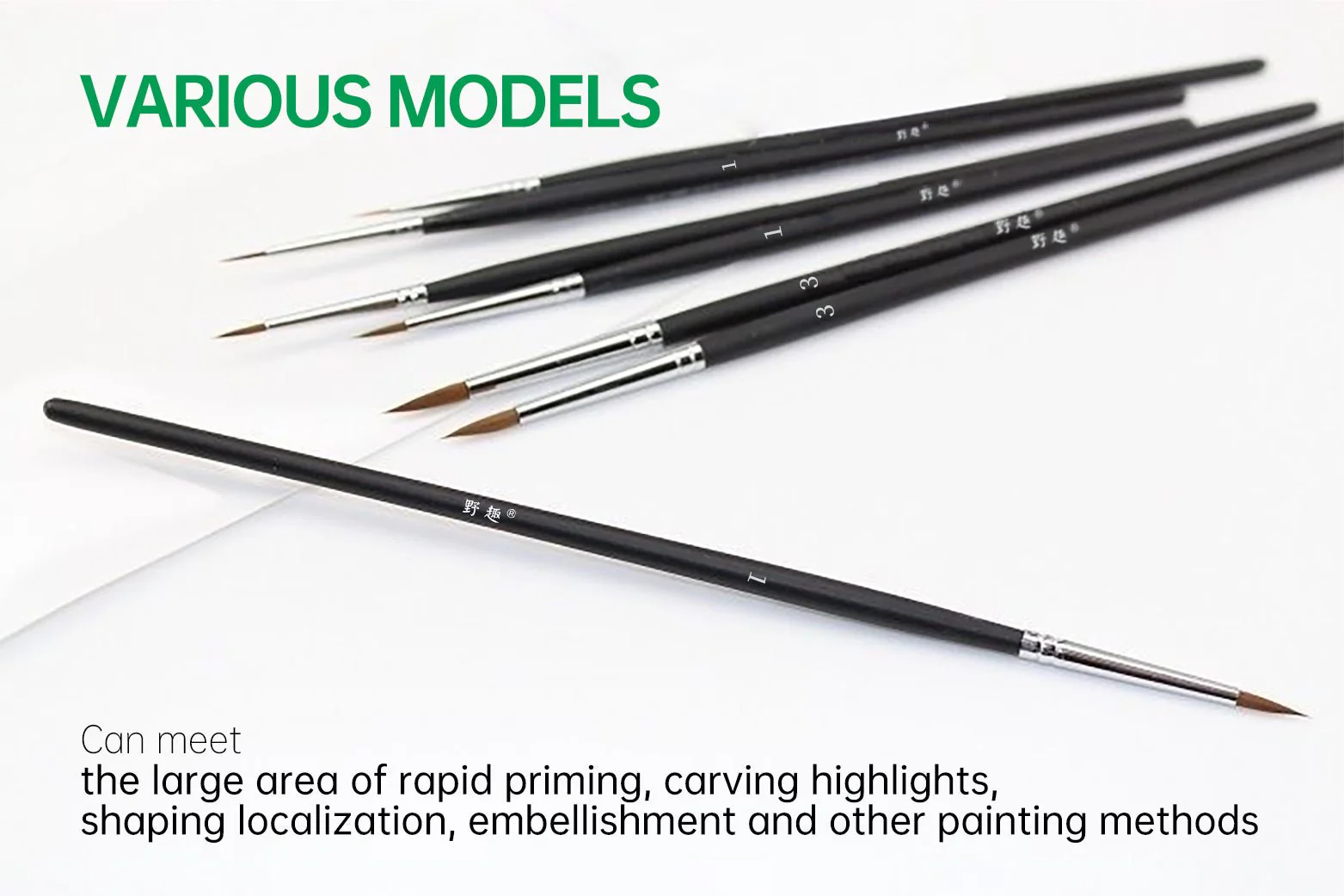 Nylon hook line brush set figure repainting - Image 10
