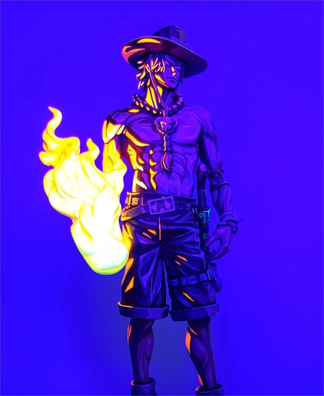 One Piece Anime coating Comic color effect model-Ace - Image 4