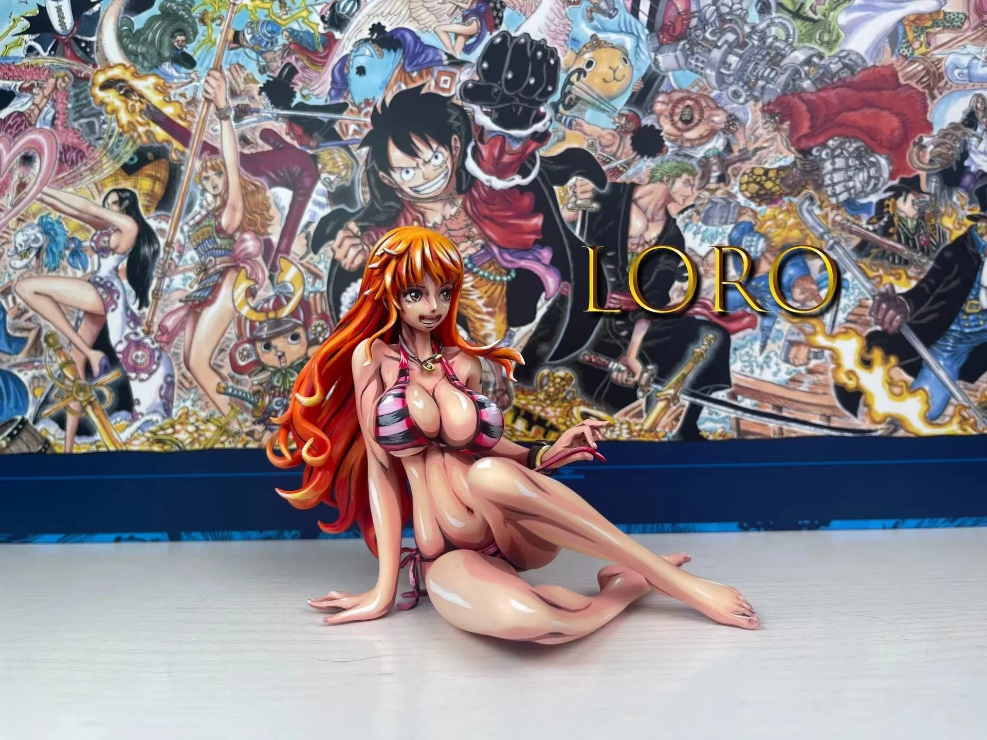 One Piece Hancock and Nami coating Comic color effect Figure model(friend's work) - Image 11