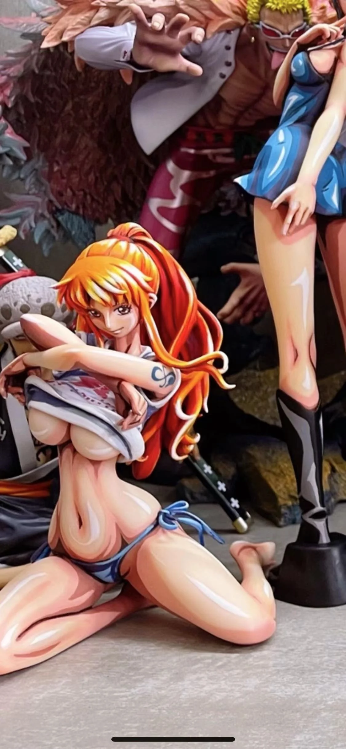 One Piece Hancock and Nami coating Comic color effect Figure model(friend's work) - Image 13