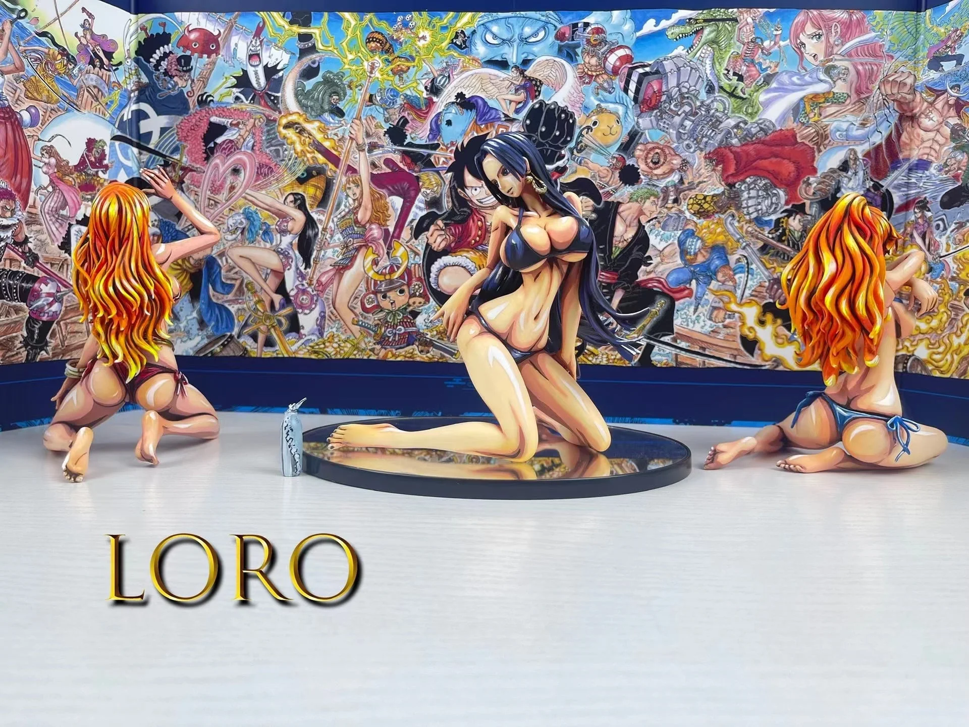 One Piece Hancock and Nami coating Comic color effect Figure model(friend's work) - Image 7