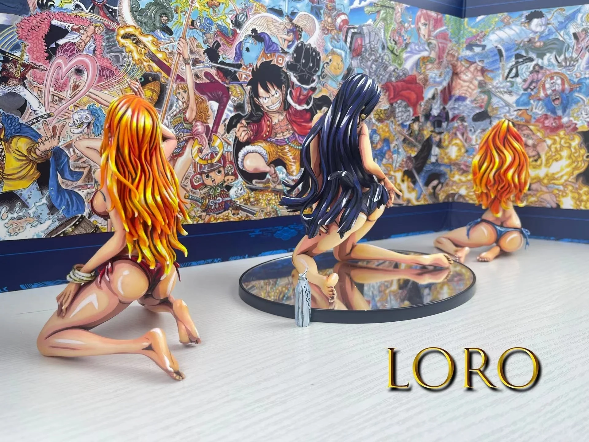 One Piece Hancock and Nami coating Comic color effect Figure model(friend's work) - Image 8