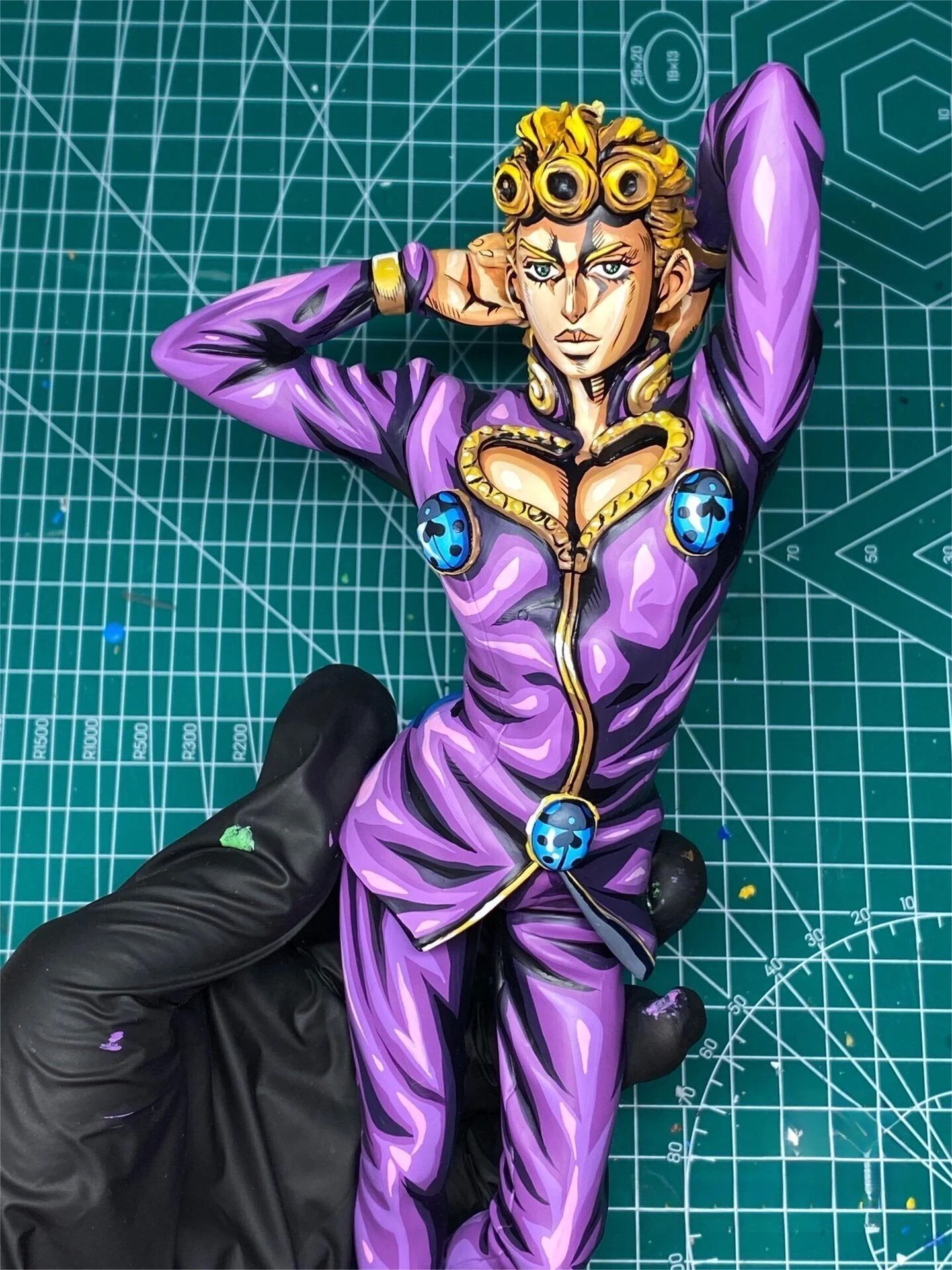Repaint 2d comic color Jojo figure-Giorno Giovanna - Image 4