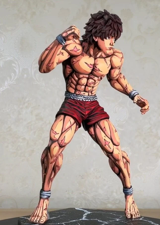 Repaint 2D comic color baki hanma figure-baki hanma - Image 3