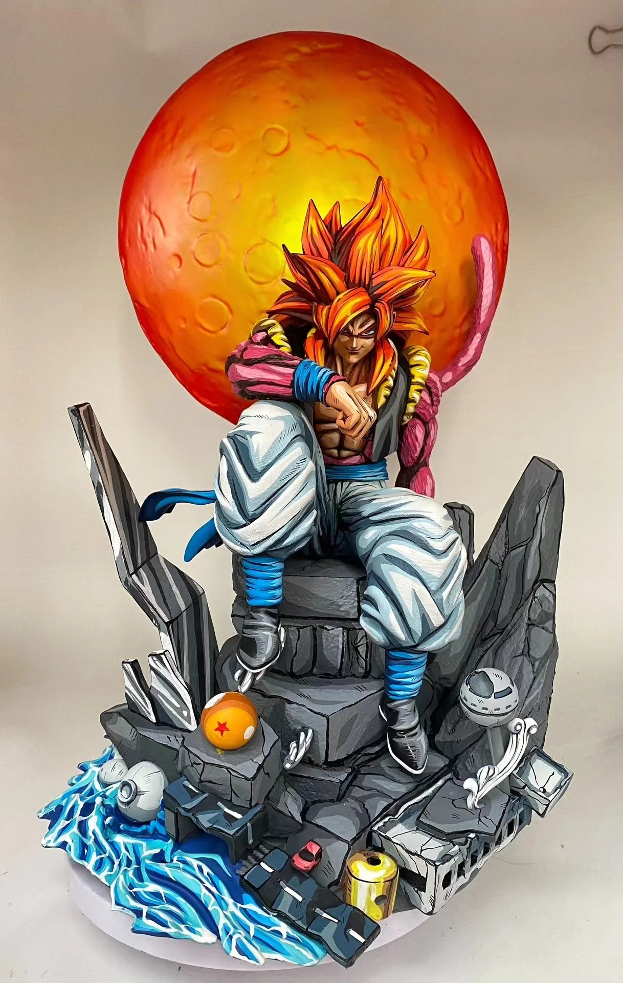 Repaint 2D comic color dragonball figure-super saiyan 4 goku - Image 4