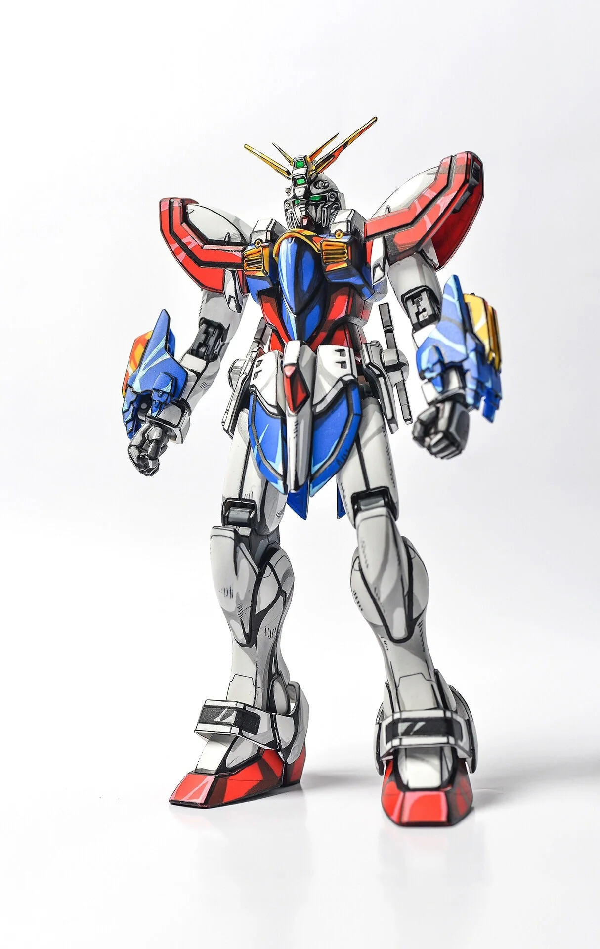 Repaint Gundam 2d manga color gunpla-God Gundam - Image 3