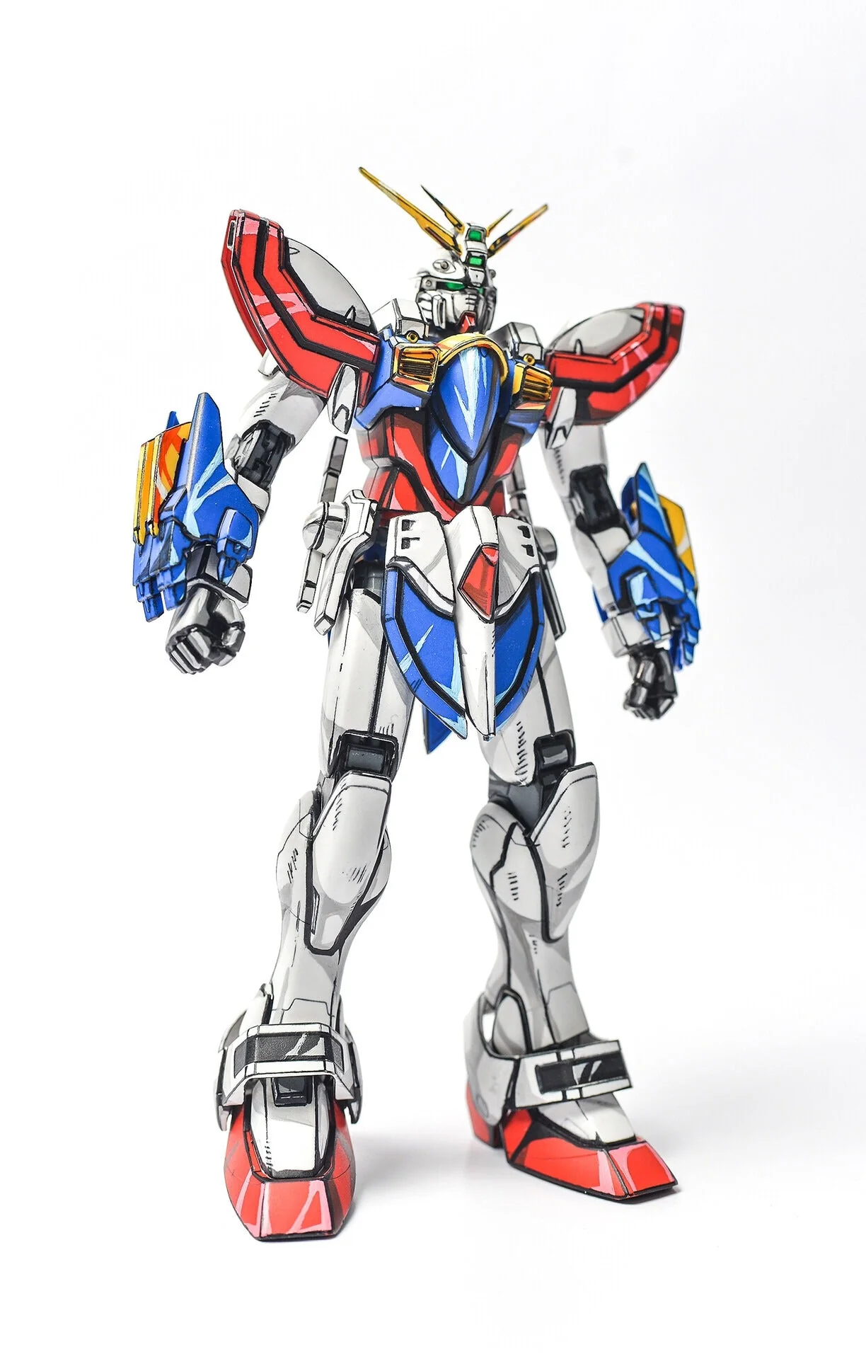 Repaint Gundam 2d manga color gunpla-God Gundam - Image 4