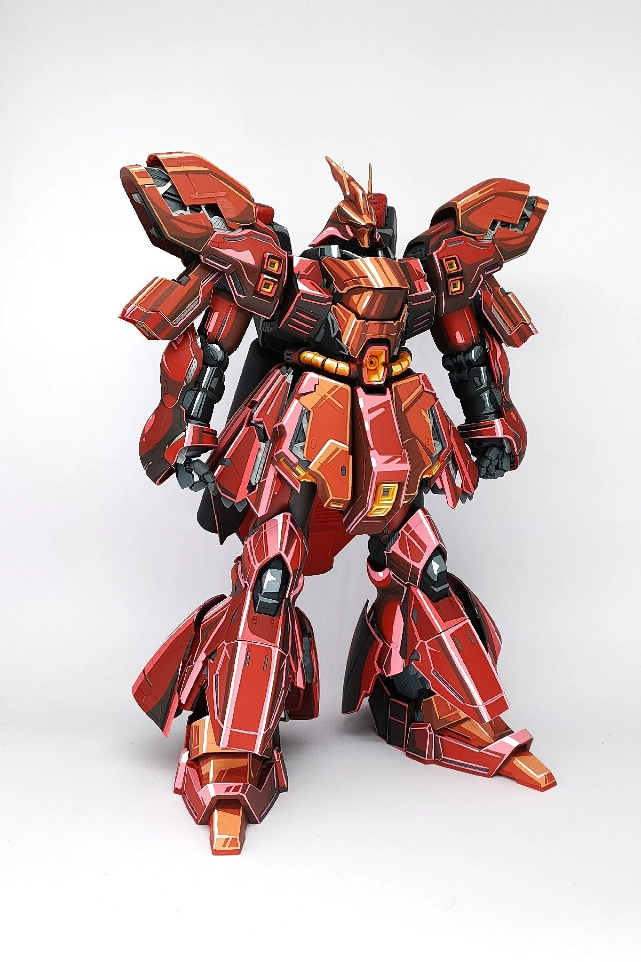 repaint mg card version sazabi 2d effect Gunpla - Image 10