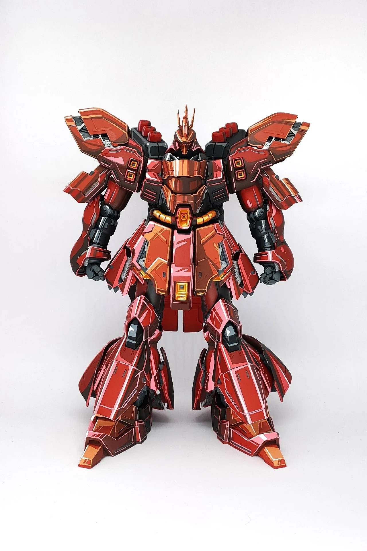 repaint mg card version sazabi 2d effect Gunpla - Image 11