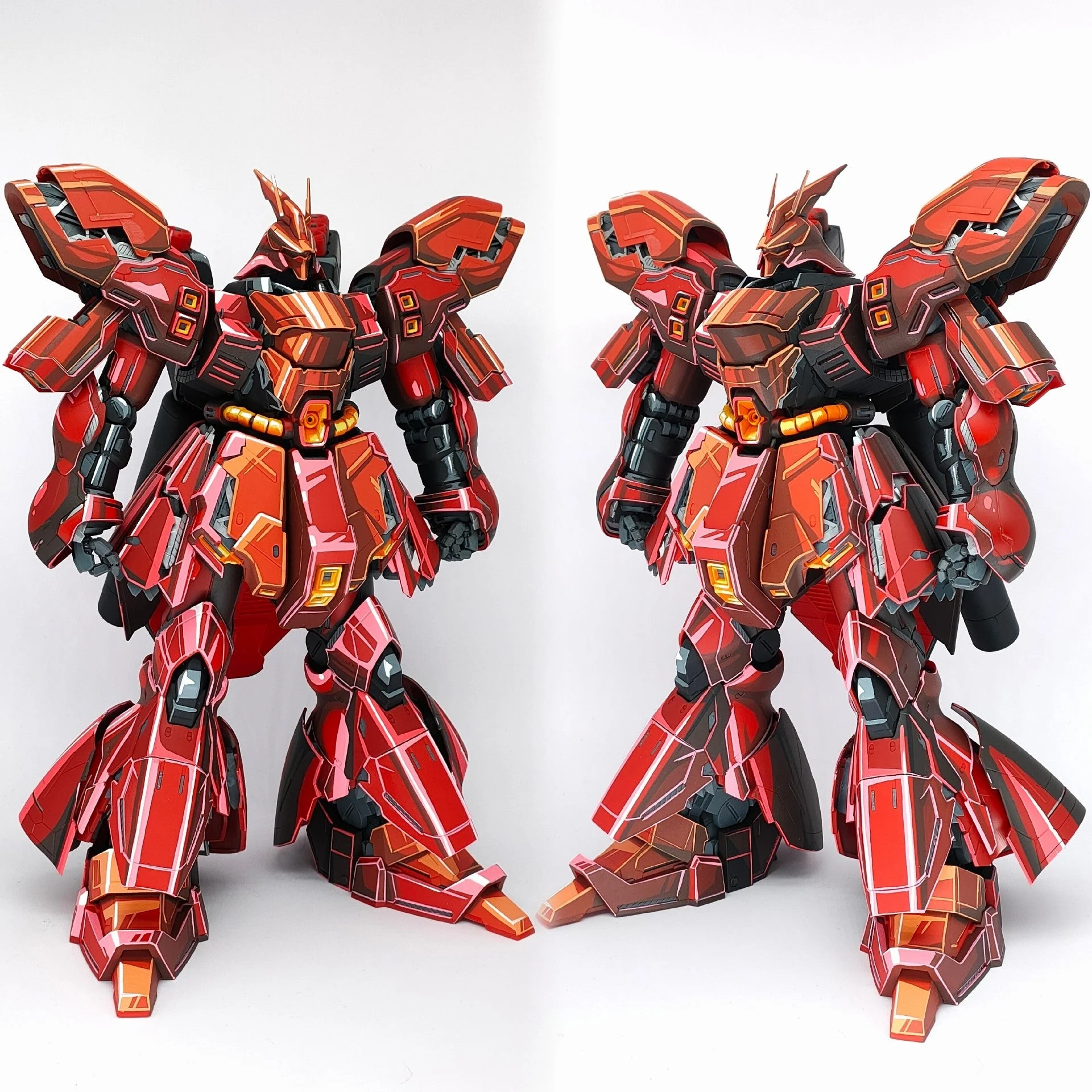 repaint mg card version sazabi 2d effect Gunpla - Image 4