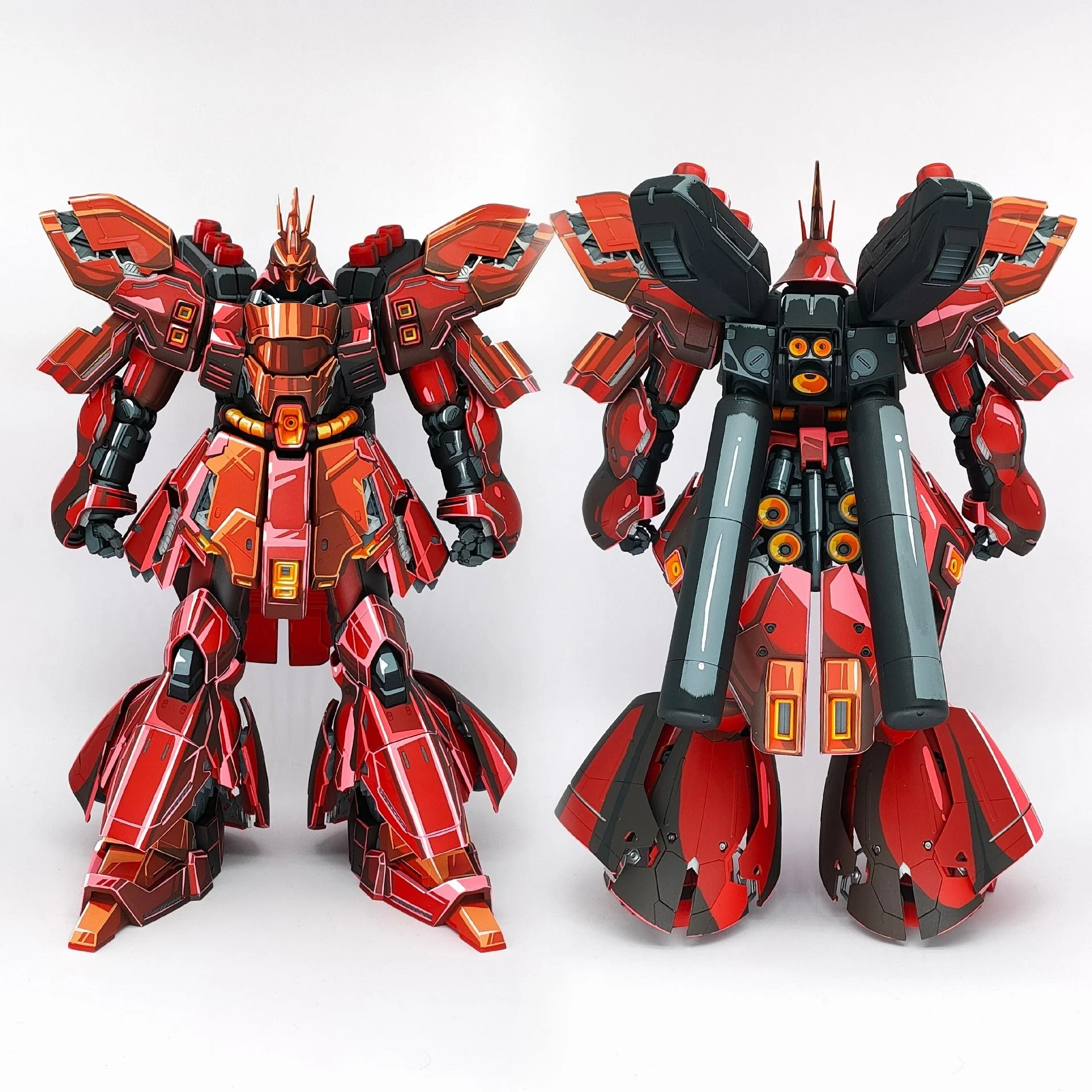 repaint mg card version sazabi 2d effect Gunpla - Image 6
