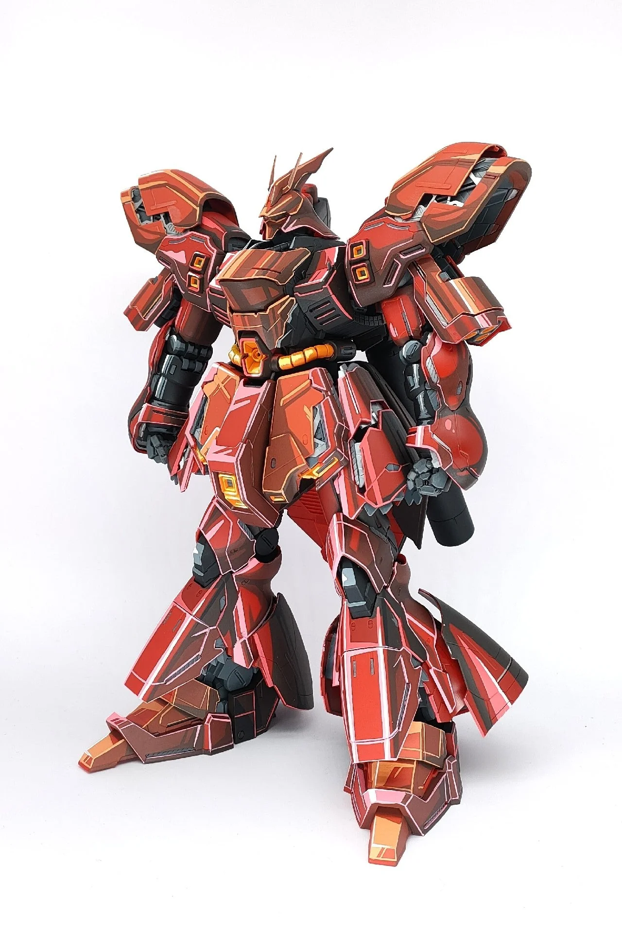 repaint mg card version sazabi 2d effect Gunpla - Image 9
