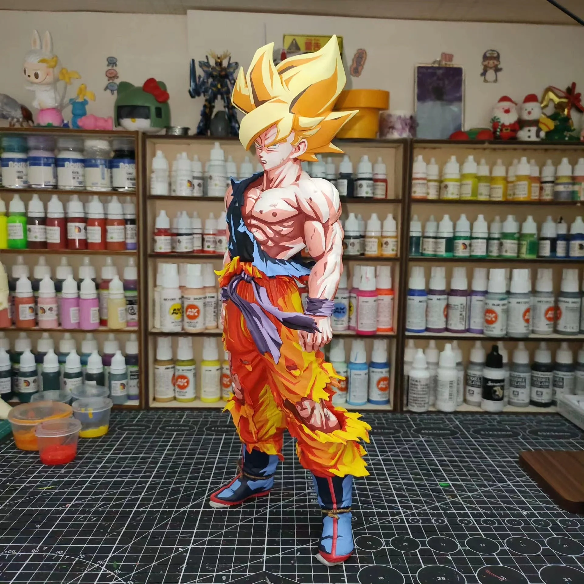 Repaint smsp goku two-dimensional, illustration style