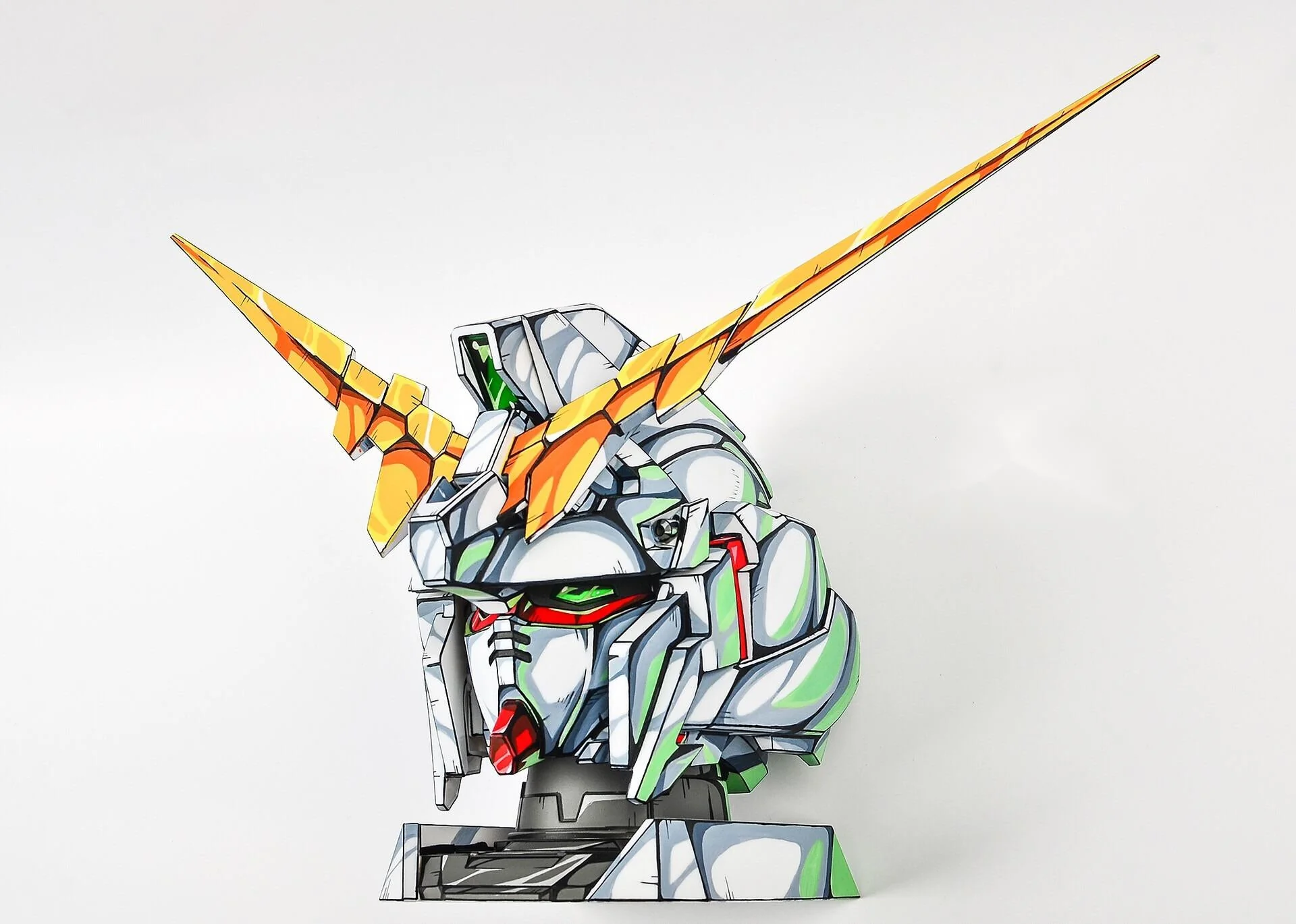 Repaint Z Gundam 2d head manga color gunpla