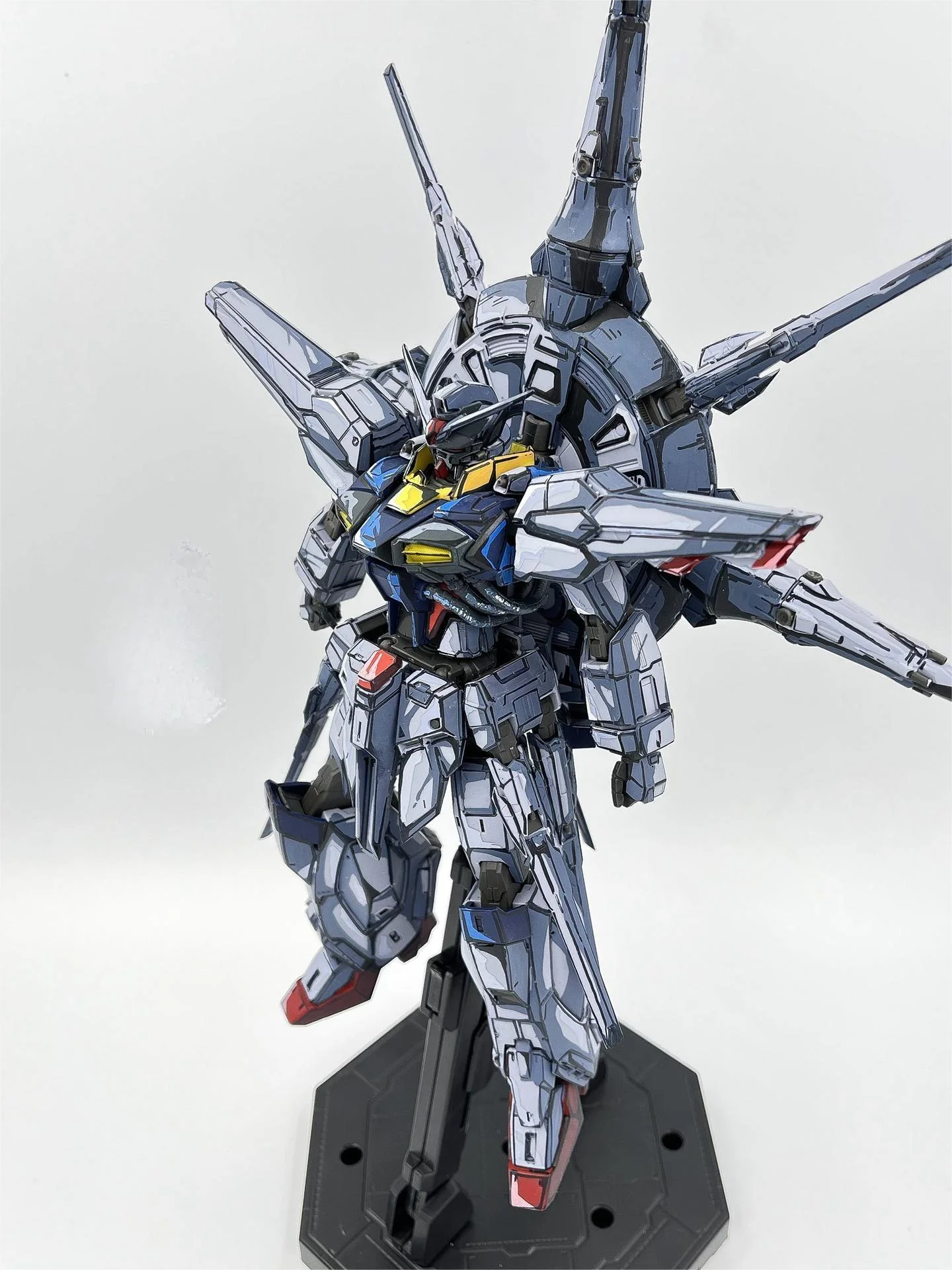 Repainting mg Shenyi Tiandi Gundam manga color effect - Image 2