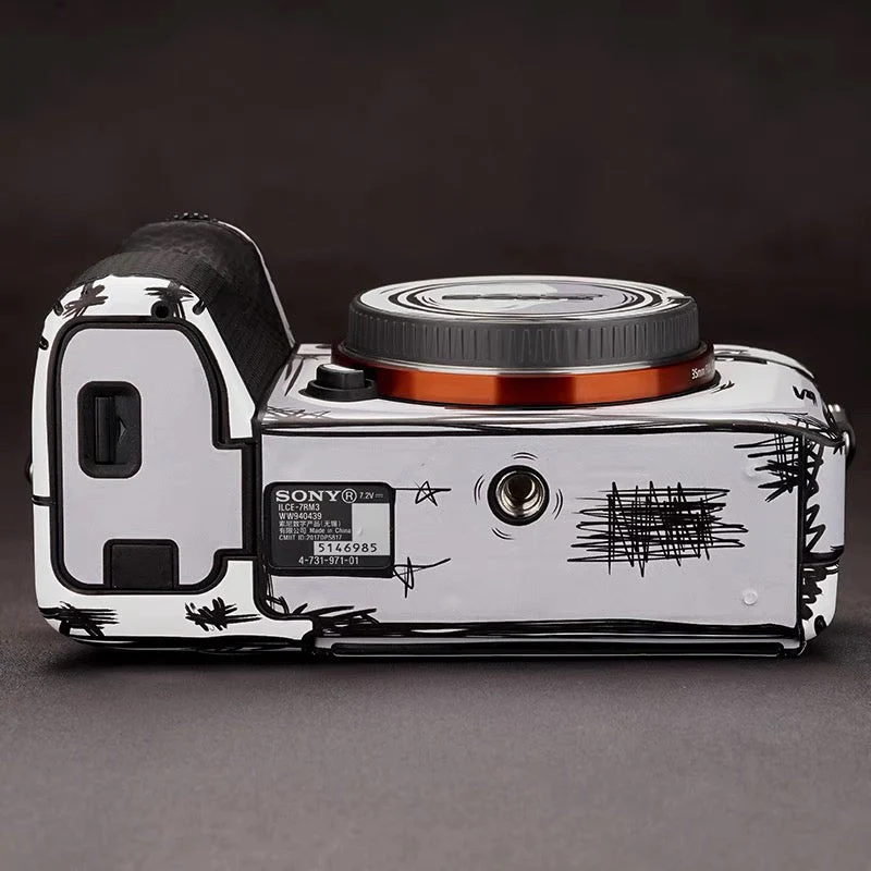 Suitable for Sony A7M4\M3\R5\R4\S3\M2\FX3\FX30camera protective film SONY A74 body sticker A7S3\A7M2\FX30 2D version skin （ Customized contact customer service） - Image 5